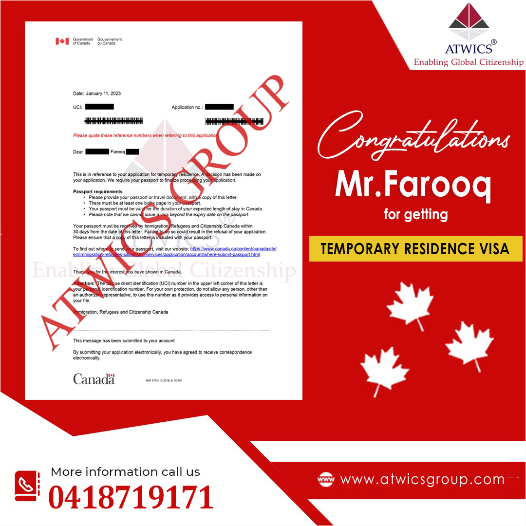 FSD Mr Farooq Temporary residence