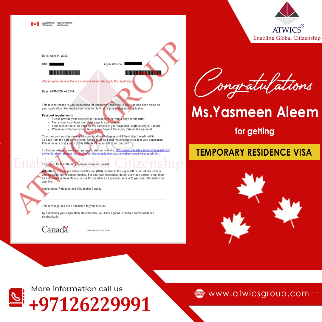 Ms YasmeenTemporary residence