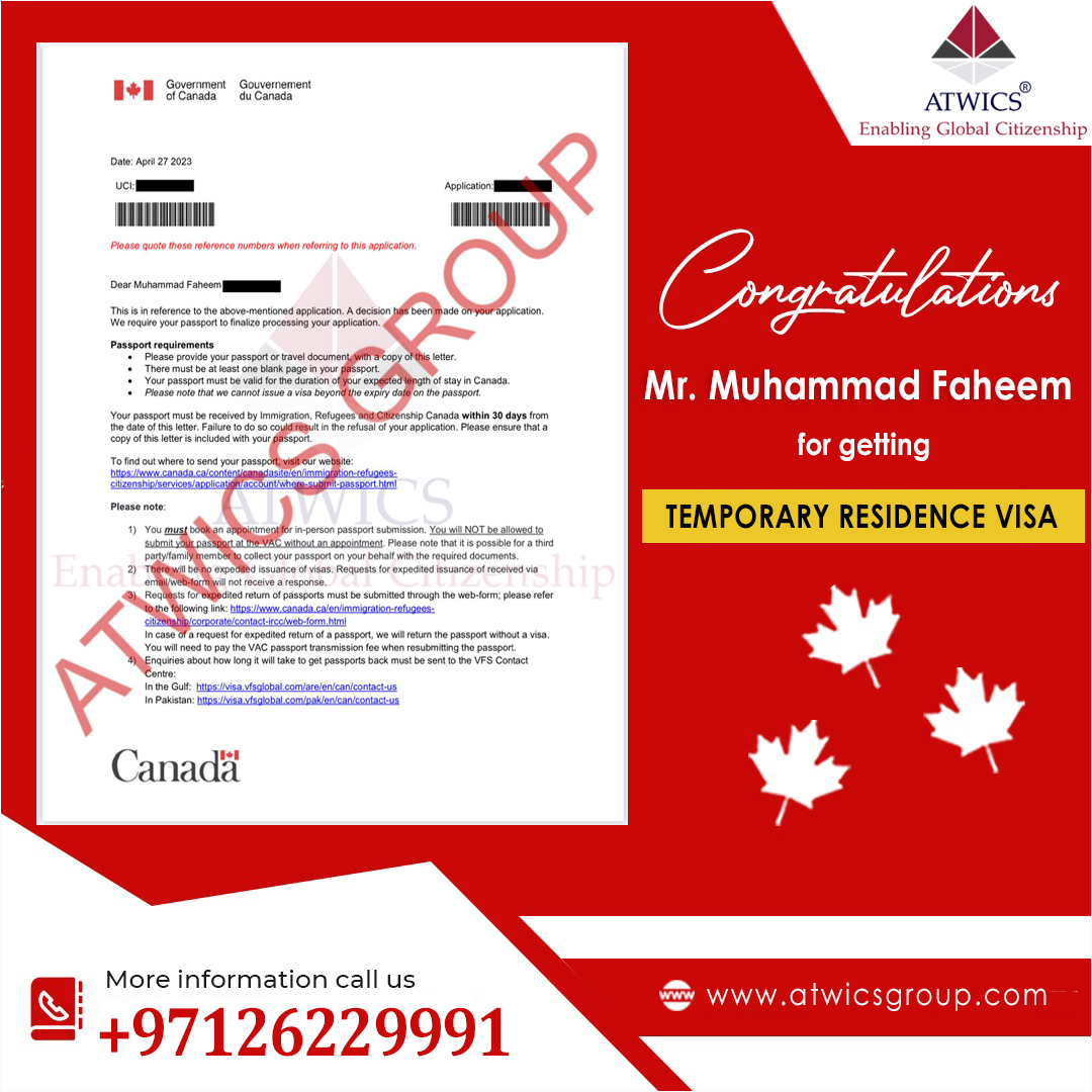 Mr Faheem Temporary residence