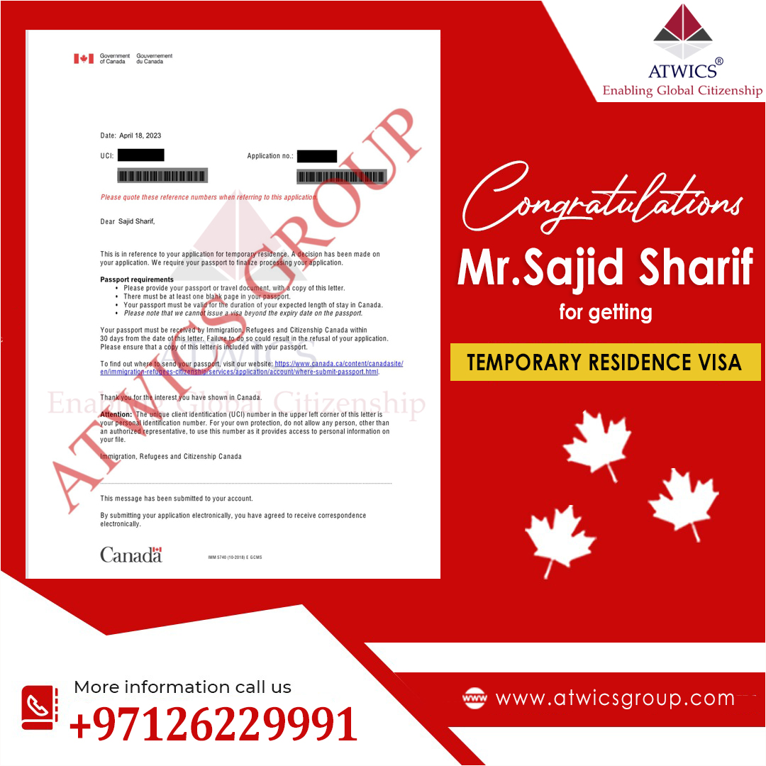 Mr Sajid Sharif Temporary residence